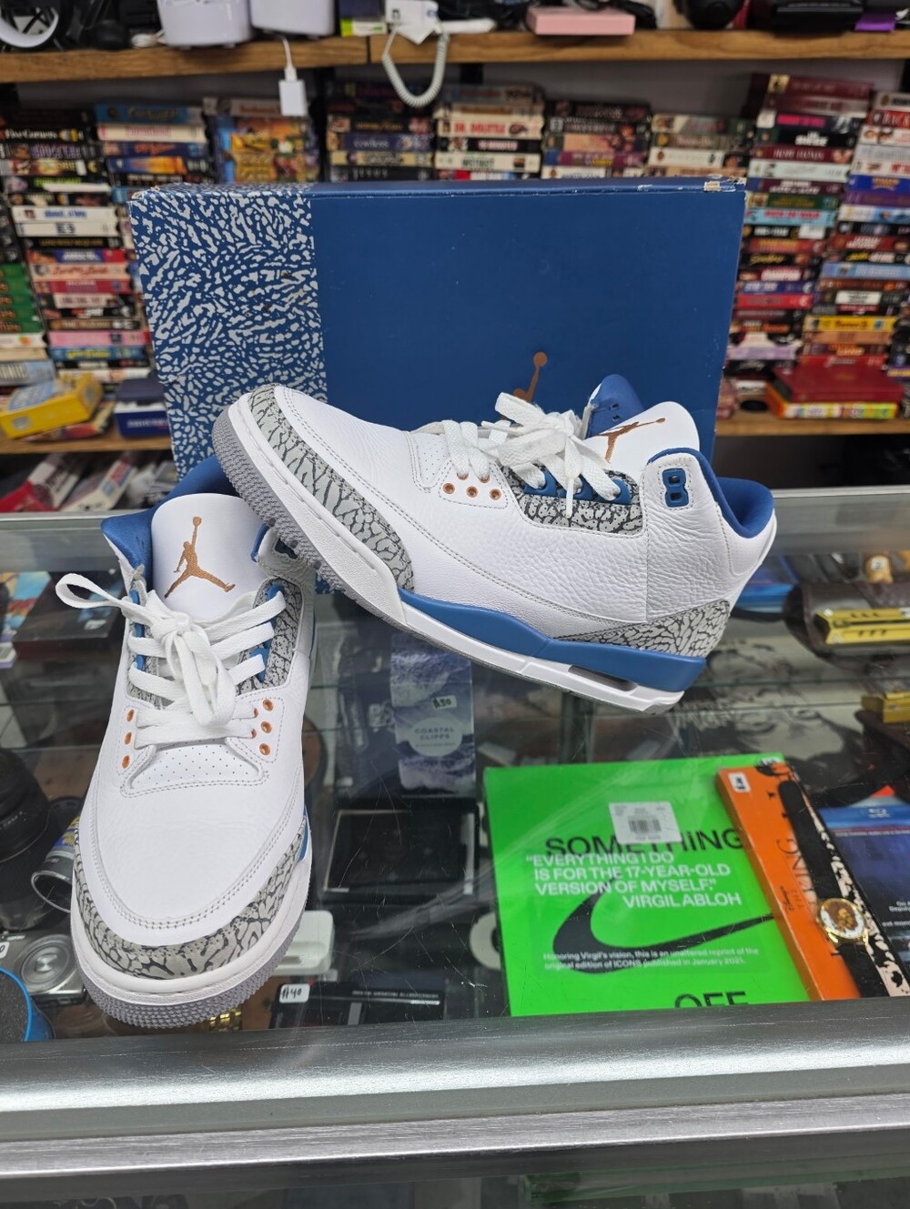 Nike Air Jordan 3 Retro Wizards 2023 CT8532-148 Men’s 11 White Blue